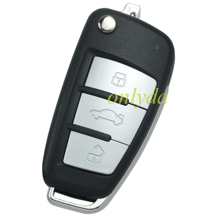 For Audi style 3 button remote key B02B for KDX2 and KD MAX to produce any model remote