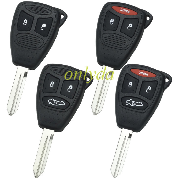 For Chrysler remote key with 434mhz PCF7941 Hitag2 46 chip.please choose  the key shell 2,2+1,3,3+1 button