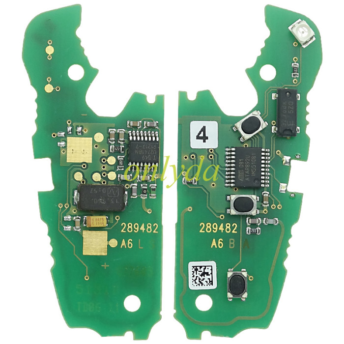 For OEM Audi A4 3 button remote key with 315/433mmhz 8EO837220L 8EO837220T 8EO837220F 8E0837220G 8EO837220H 8EO837220R 8EO837220EOEM PCB withaftermarket case
