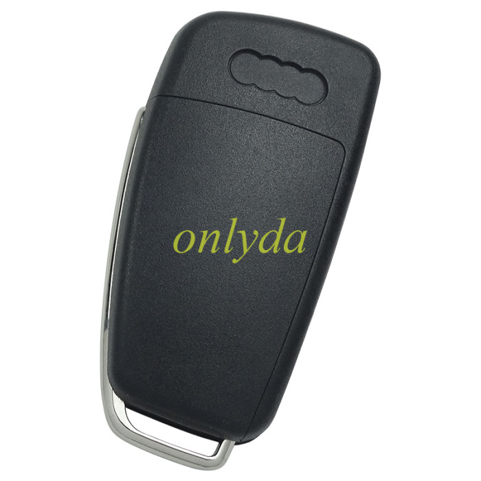 For OEM Audi A4 3 button remote key with 315/433mmhz 8EO837220L 8EO837220T 8EO837220F 8E0837220G 8EO837220H 8EO837220R 8EO837220EOEM PCB withaftermarket case