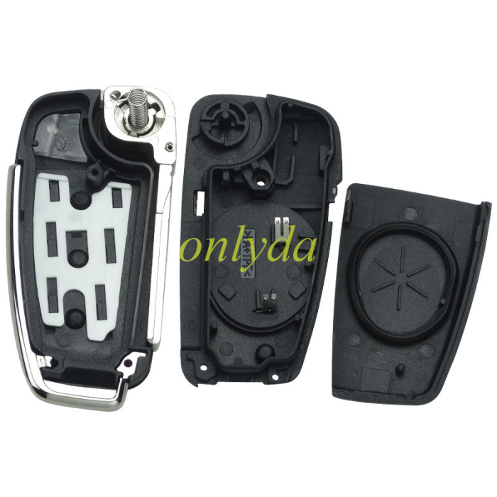For OEM Audi A4 3 button remote key with 315/433mmhz 8EO837220L 8EO837220T 8EO837220F 8E0837220G 8EO837220H 8EO837220R 8EO837220EOEM PCB withaftermarket case