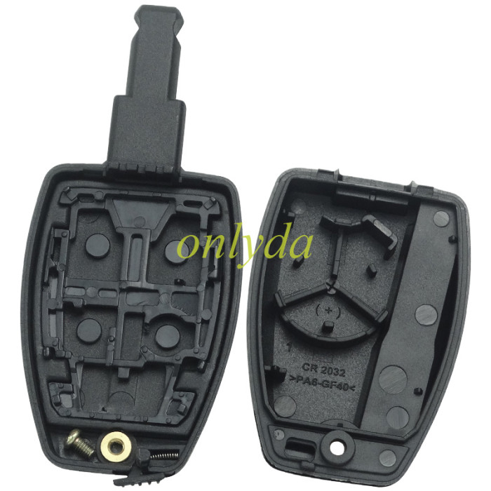 For Volvo 5 button remote key shell with key blade