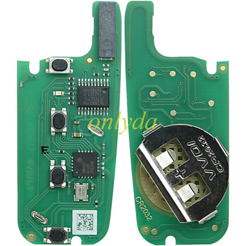 For Xhorse VVDI Key Tool VVDI2 Flip Remote Key 3+1 Buttons d Type  XNFO01EN