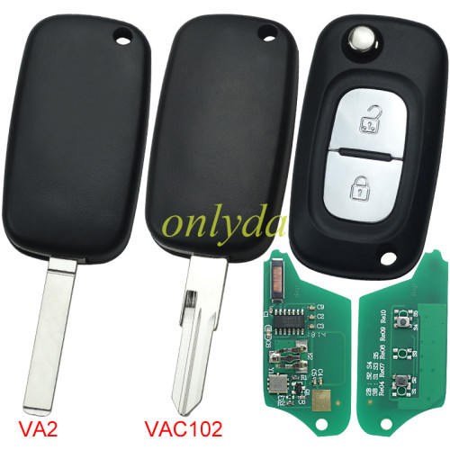 For Renault Modified 1 button remote key7946 chip-434mhz