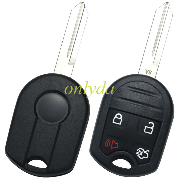 For Ford 4 button remote key with 315mhz/433.92mhz
