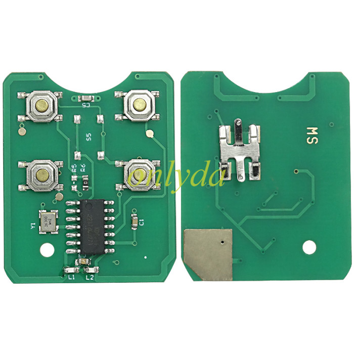 For Ford 4 button remote key with 315mhz/434mhz