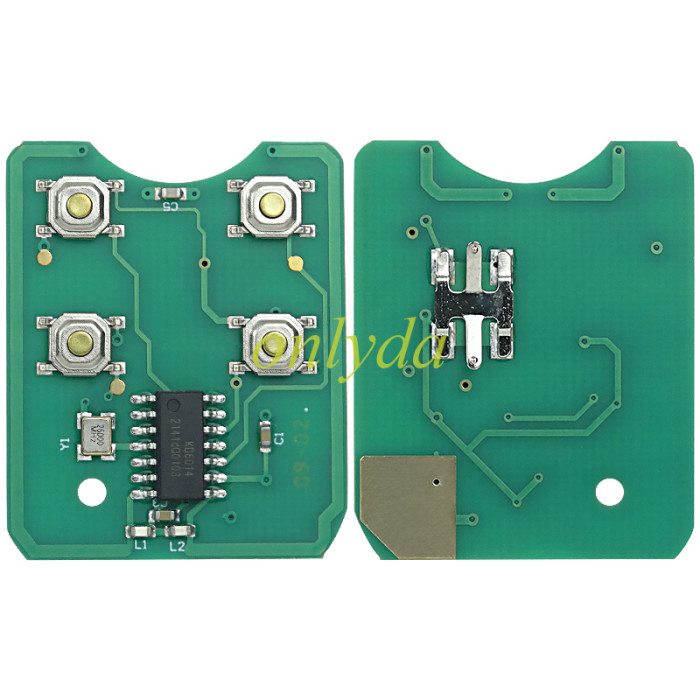For  Ford 3 button remote key with 315mhz/434mhz without chip