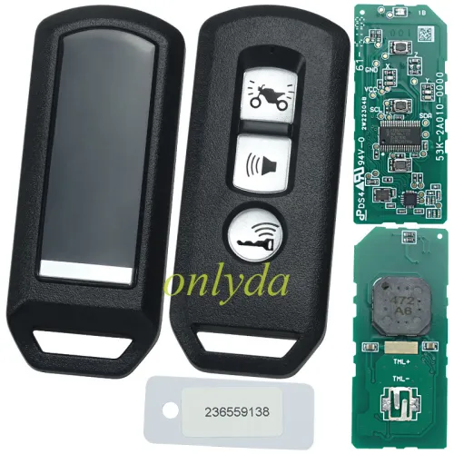 For Honda motor 3 button  smart remote K35 / K01 V3  433MHZ with 47chip  high quality