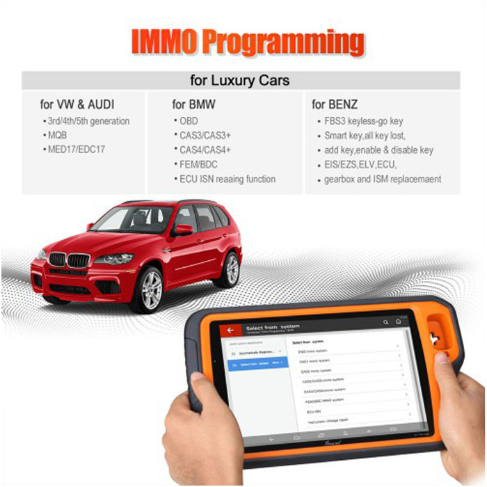 Xhorse VVDI Key Tool Plus Pad Support DOIP/CAN-FD/CAN and K protocol switch pin/Chip detection smart key programming