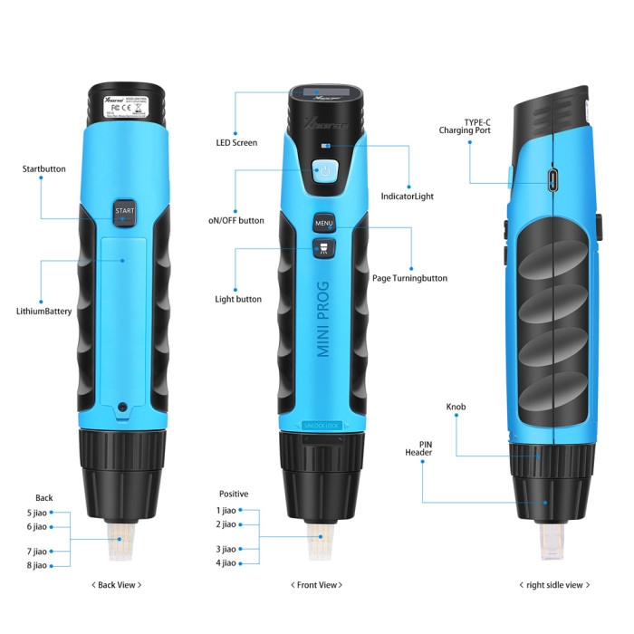 For Xhorse MINI Prog Multifunction Chip Programmer works with Xhorse App on IOS and Android