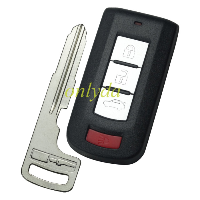 For Mitsubishi 2/2+1/3/3+1 button remote key shell with badge (please choose button )