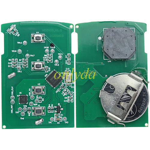 For Acura 3+1 button remote key with 313.8mhz  FCC: KR5434760 keyless