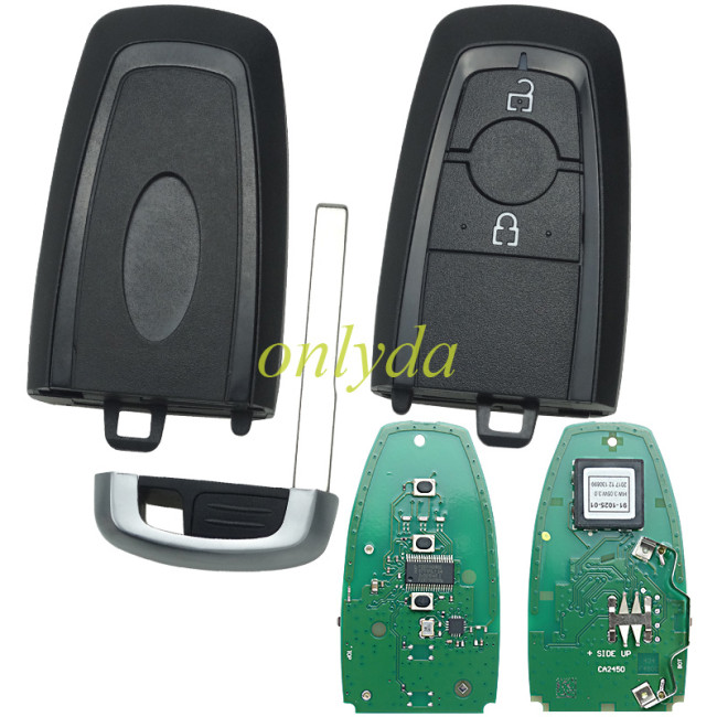 For Ford keyless 2 button remote key with 434mhz  ID49 chip  CMIIT ID： 2016DJ2196  Type:A2C93142100 A2C93141502 HC3T-15K601-DB A2C93141501