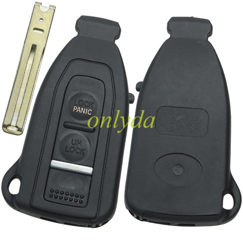 For 2 Button remote key blank with blade