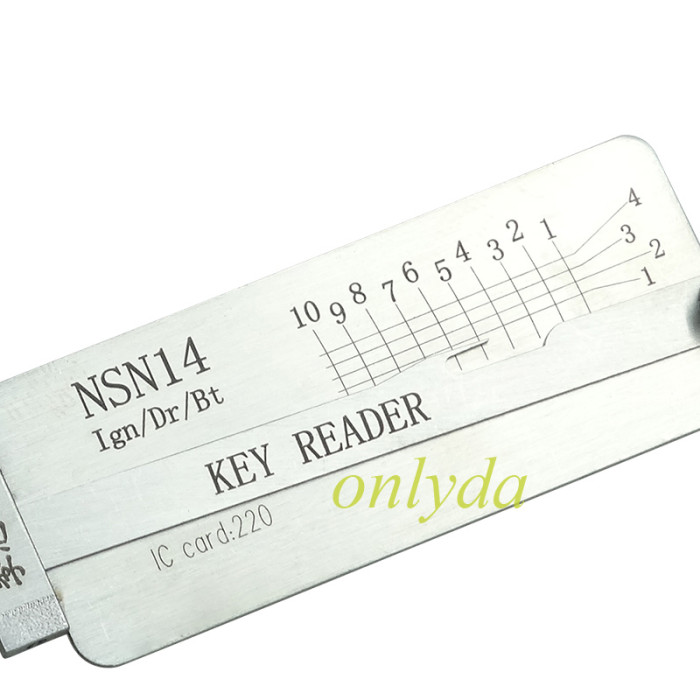 NSN14  Ign/Dr/Rt key reader locksmith tools used for Nissan motorcycle