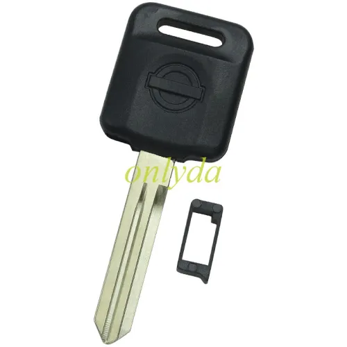 For  NISSAN transponder Key blank, can put TPX long chip and  Carbon chip  with logo