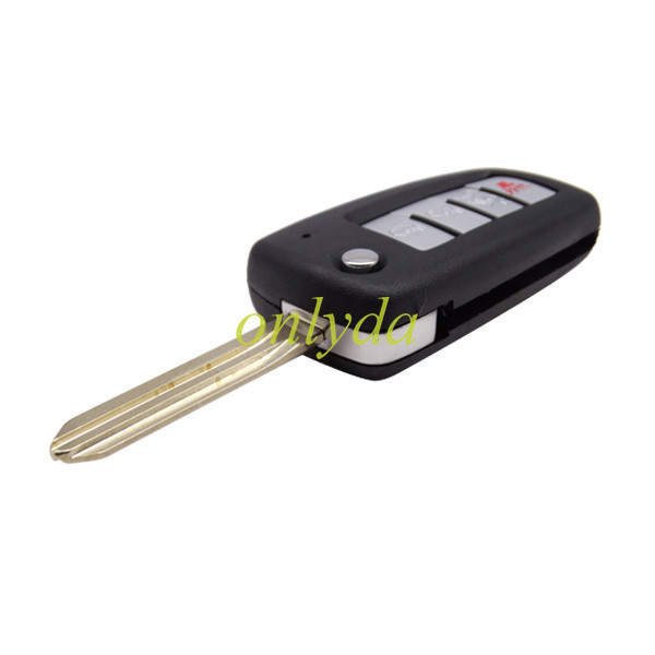 For nissan 4 button remote key blank without badge