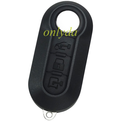 For Fiat 3 button remote key blank with Sip22 blade black color,  The logo position is bright