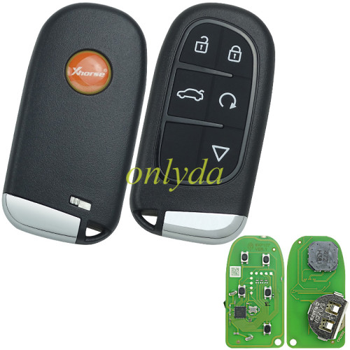Xhorse XSJP01EN Universal Smart Remote Key 5 Buttons Jeep Type 2 Style