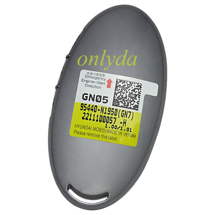 Genuine / OEM Hyundai Grandeur 2023 Genuine Smart Remote Key 4+3 Buttons 433MHz 95440-N1950 HITAG 128-bits AES ID4A NCF29A1MFCC ID TQ8-FOB-4F61U43  95440-N1950(GN7) 221110057-H
