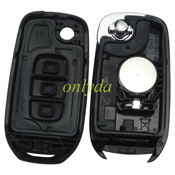 For Original  Mitsubishi 3 Button remote Chip PCF7961M / HITAG AES / 4A CHIP-434MHZ  FSK  CMIIT ID:2013DJ6139 FCCID:CWTWB1G767 Model:TWB1G767 IC:1788D-FWB1G767