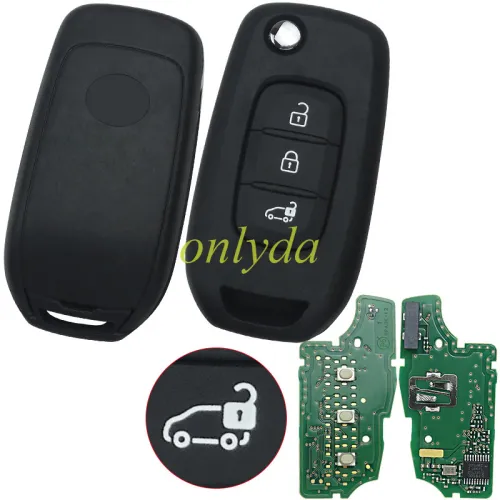 original Nissan 3 Button remote Chip PCF7961M / HITAG AES / 4A CHIP-434MHZ  FSK  CMIIT ID:2013DJ6139 FCCID:CWTWB1G767 Model:TWB1G767 IC:1788D-FWB1G767