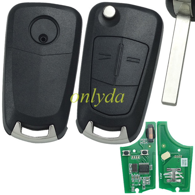 For Opel  Corsa D 2B flip remote 7941 chip -434mhz Delphi 24JL06 28078933A ZY 15118064L