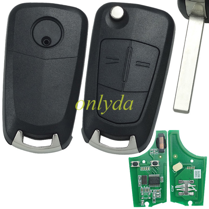 For Opel  Corsa D 2B flip remote 7941 chip -434mhz Delphi 24JL06 28078933A ZY 15118064L