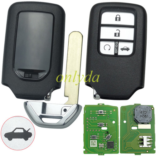 Xhorse XZBT40EN for honda 4 button  Vvdi smart remote key