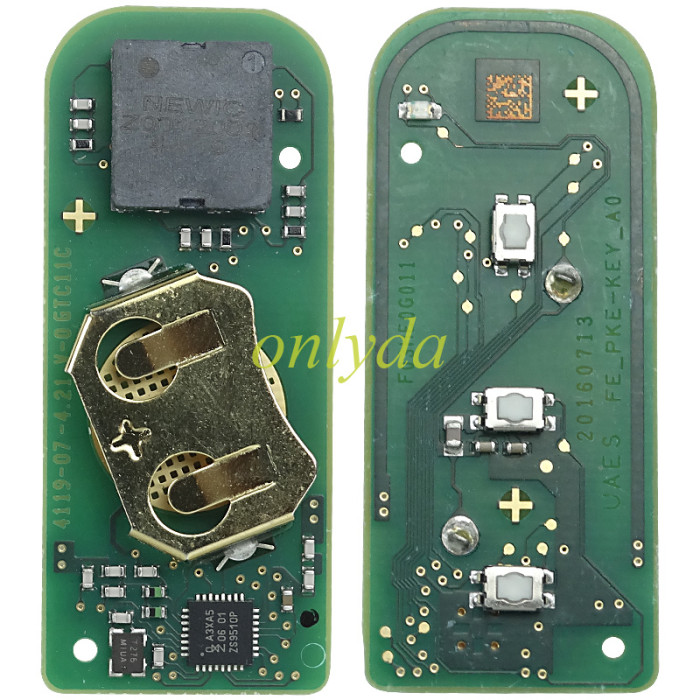 Original for Geely  original Remote key 47 chip 433.92MHz  Fsk