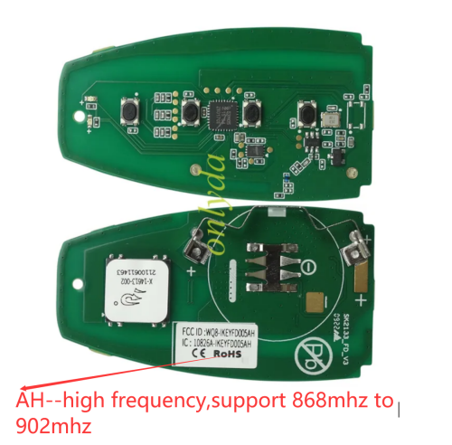 AUTEL For Ford 5 Buttons Smart Key Universal Remote used for MaxiIM KM100/IM508/IM608 can apply for the frequnecy from 868mhz to 902mhz