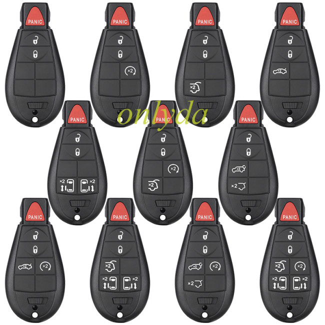 For Chrysler key shell set (11 types button in total),