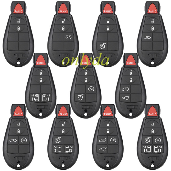 For Chrysler key shell set (11 types button in total),