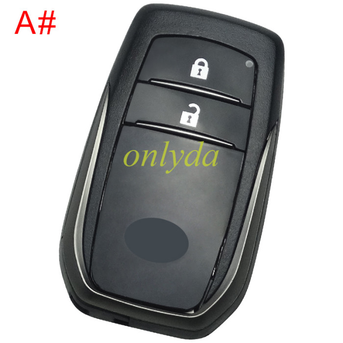For Toyota remote key shell  with badge , pls choose button