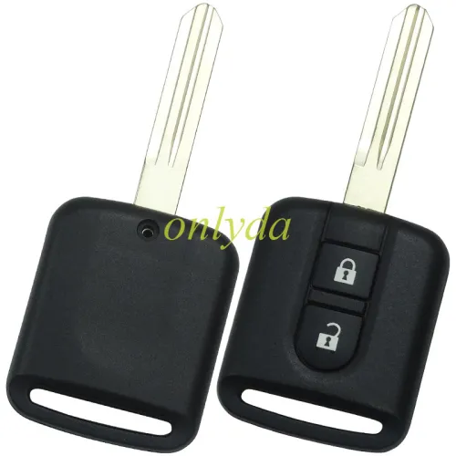 2 button remote key blank the plastic part is  square  without bagde place