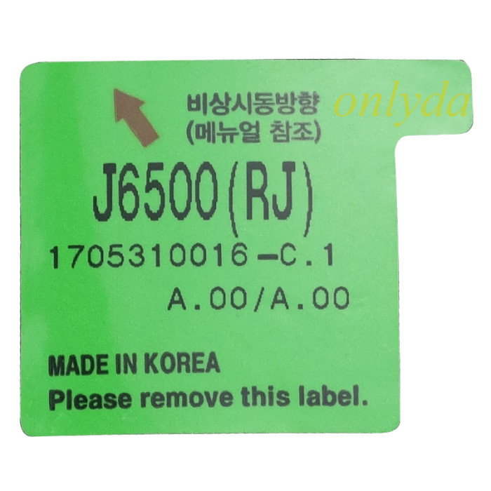 Original Kia 3 button remote key with 433.92mhz with 47 chip  button on the side  CK:J6500