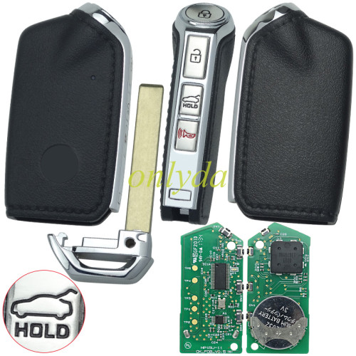 Original Kia 4 button remote key with 433.92mhz with 47 chip  button on the side  CK:J5200