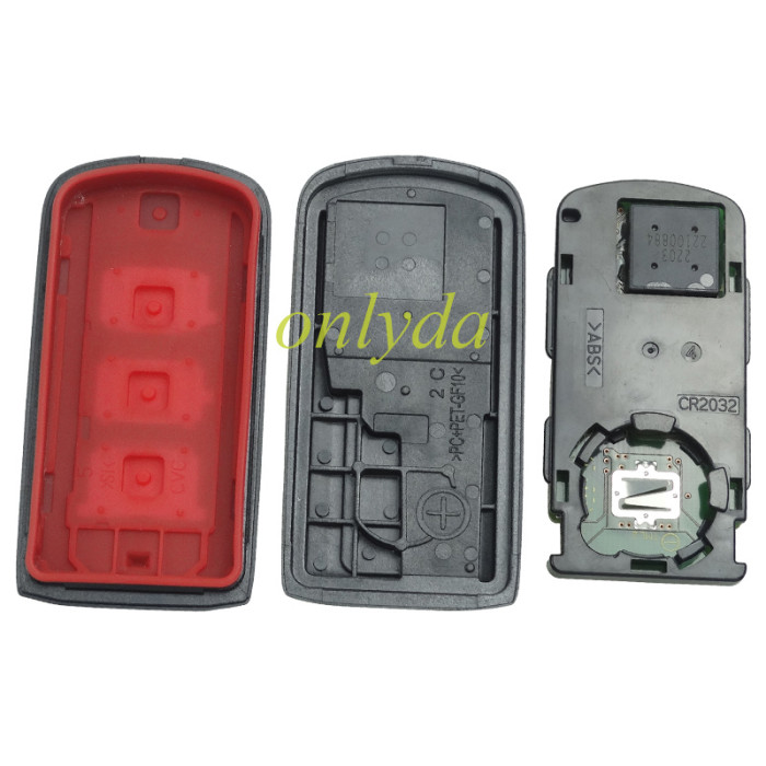 Original Dodge 3  button keyless smart remote key with 434mhz & PCF7952 chip ID 47 CHIP  GHR-M013