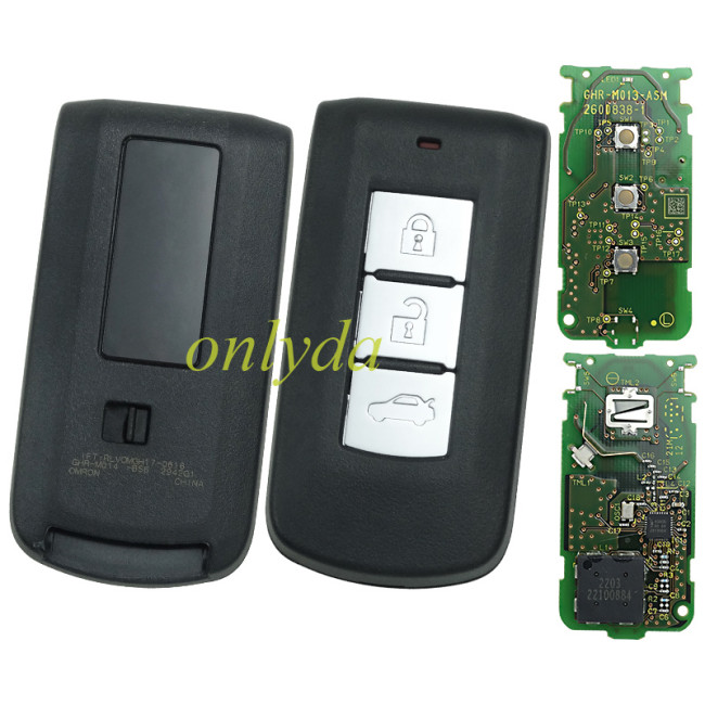Original Dodge 3 button keyless smart remote key with 434mhz & PCF7952 chip ID 47 CHIP GHR-M013