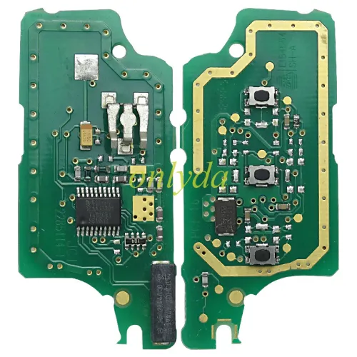 OEM PCB for Peugeot CE0536  3 Button Flip  Remote Key with 46 chip PCF7941chip FSK model  with VA2 and HU83 blade, trunk and light button , please choose the key shell original PCB with aftermarket shell