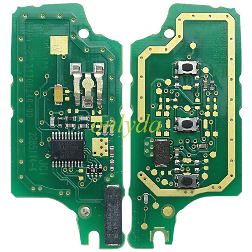 OEM PCB for Peugeot CE0536 3 Button Flip  Remote Key with 46 chip PCF7941chip ASK model  with VA2 and HU83 blade, trunk and light button , please choose the key shell original PCB with aftermarket shell