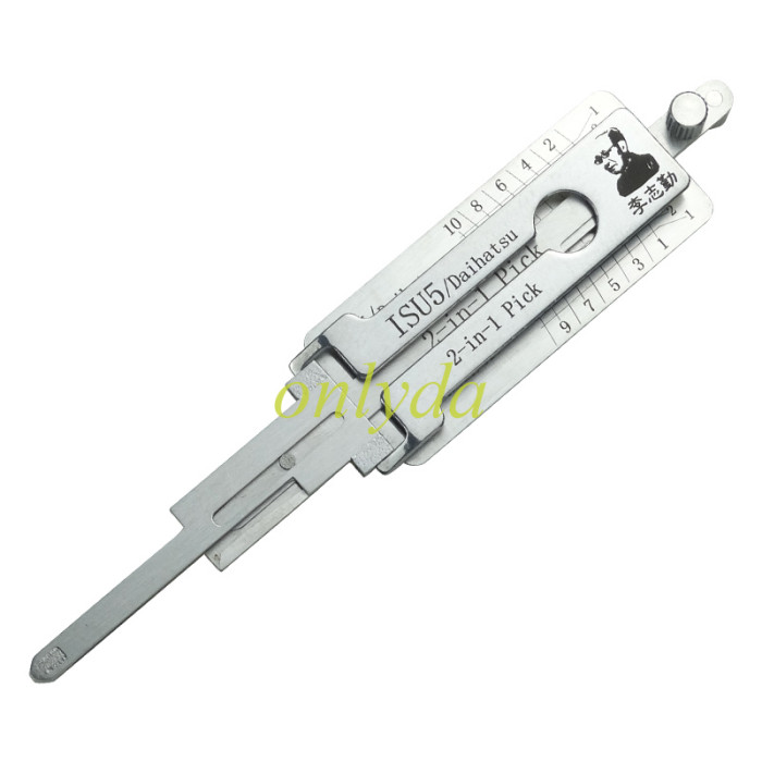 ISU5 Lishi 2 In 1 lock pick and decoder     genuine ! only for ignition lock