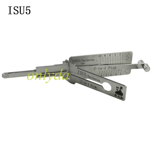 ISU5 Lishi 2 In 1 lock pick and decoder     genuine ! only for ignition lock