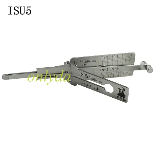 ISU5 Lishi 2 In 1 lock pick and decoder     genuine ! only for ignition lock