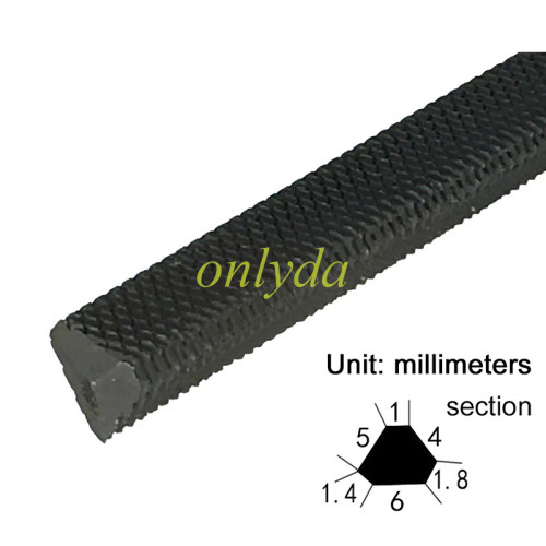 Hexagonal trapezoidal file used for Grinding the key blade,after key cutting machine cut the key