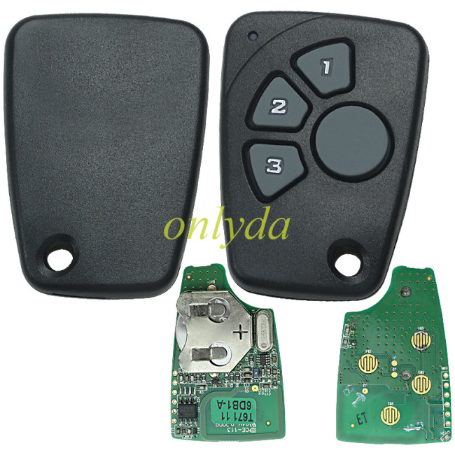 Original Chevrolet 4 button remote key with 434mhz ask for Chevrolet Spark Optra Sail Original PCB+aftermarket key shell