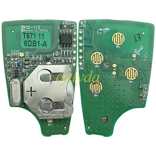 Original Chevrolet 4 button remote key with 434mhz   ask for Chevrolet Spark   Optra Sail     Original PCB+aftermarket key shell