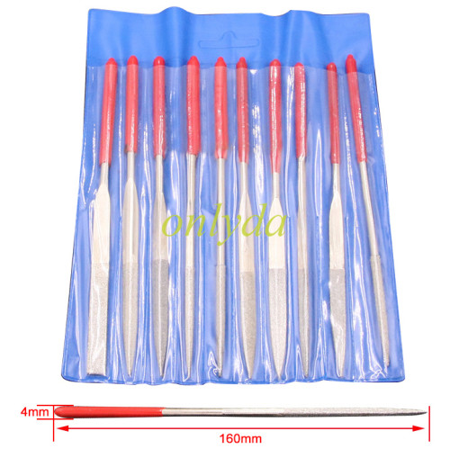Diamond file set of 10 pieces