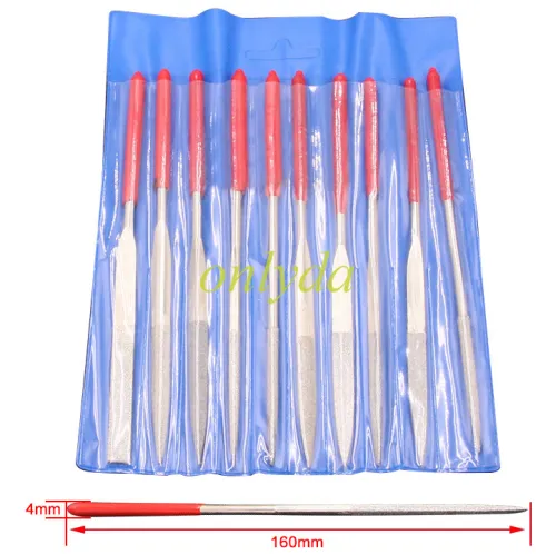 Diamond file set of 10 pieces