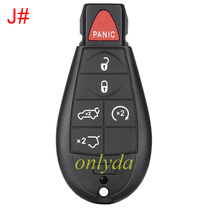For Chrysler keyless  remote key with 433.92MHZ with 7945 chip compatible with  iyzc01c and M3N5WY72XX  , totally 11 model key shell, you please choose which shell you need?